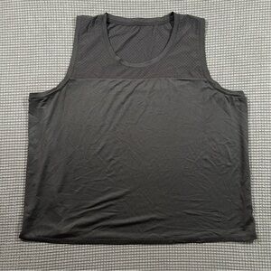 Xersion Mens XXL Quick Dri Athletic Tank Top Black Mesh Workout Shirt